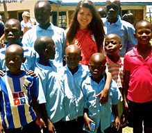 Rachel traveled to Kenya and did volunteer works