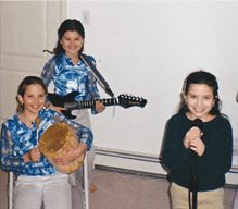Rachel's younger days during her music lessons