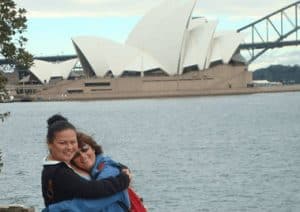 Stacey and Peggy in Sydney, Australia