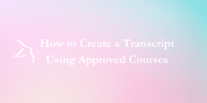 how to create a transcript
